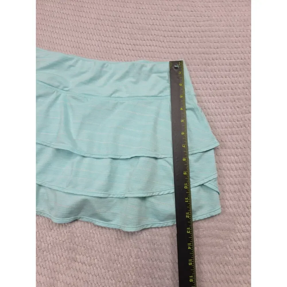 Athleta Skirt Womens Medium Spacedye Swagger Skort Soft Jade Spring Mint